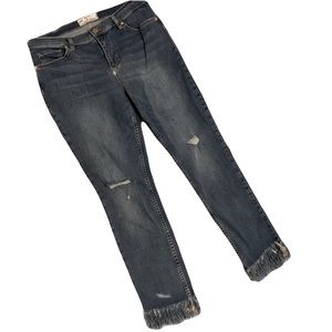 FREE PEOPLE Frayed Jeans
